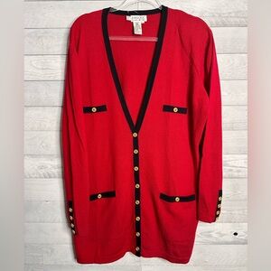 Vintage Episode Carolyn Wright Freeman Pure Wool Button Down Tunic Size Medium